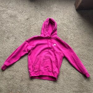 Nike Fuchsia Hoodie with Logo